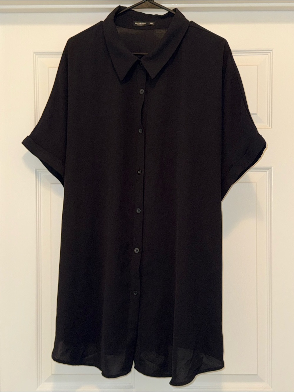 Classic Women’s Black Button-Up Blouse